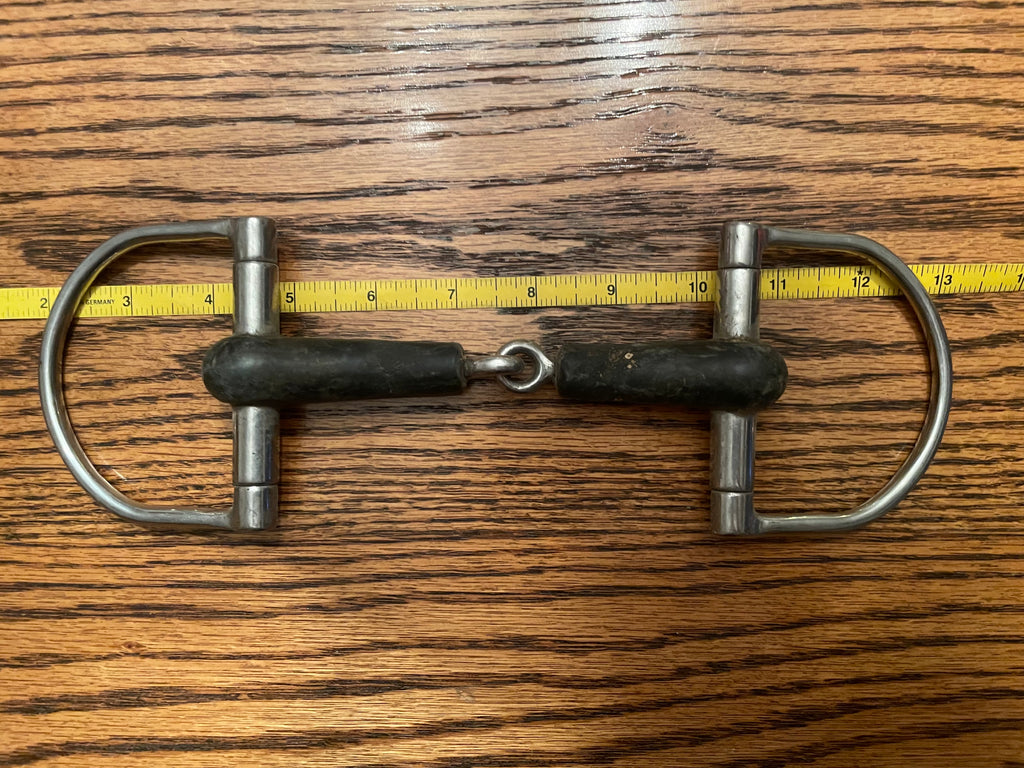 5” Rubber D Ring Snaffle
