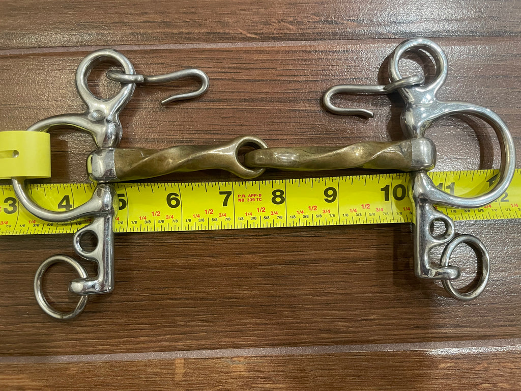 5.25" Brass Slow Twist Pelham