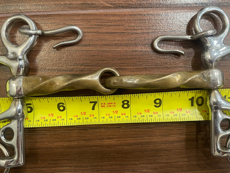5.25" Brass Slow Twist Pelham