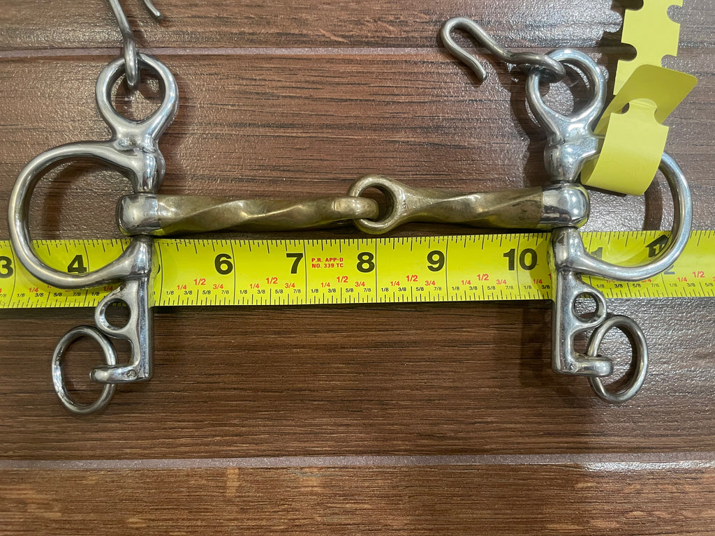 5.25" Brass Slow Twist Pelham
