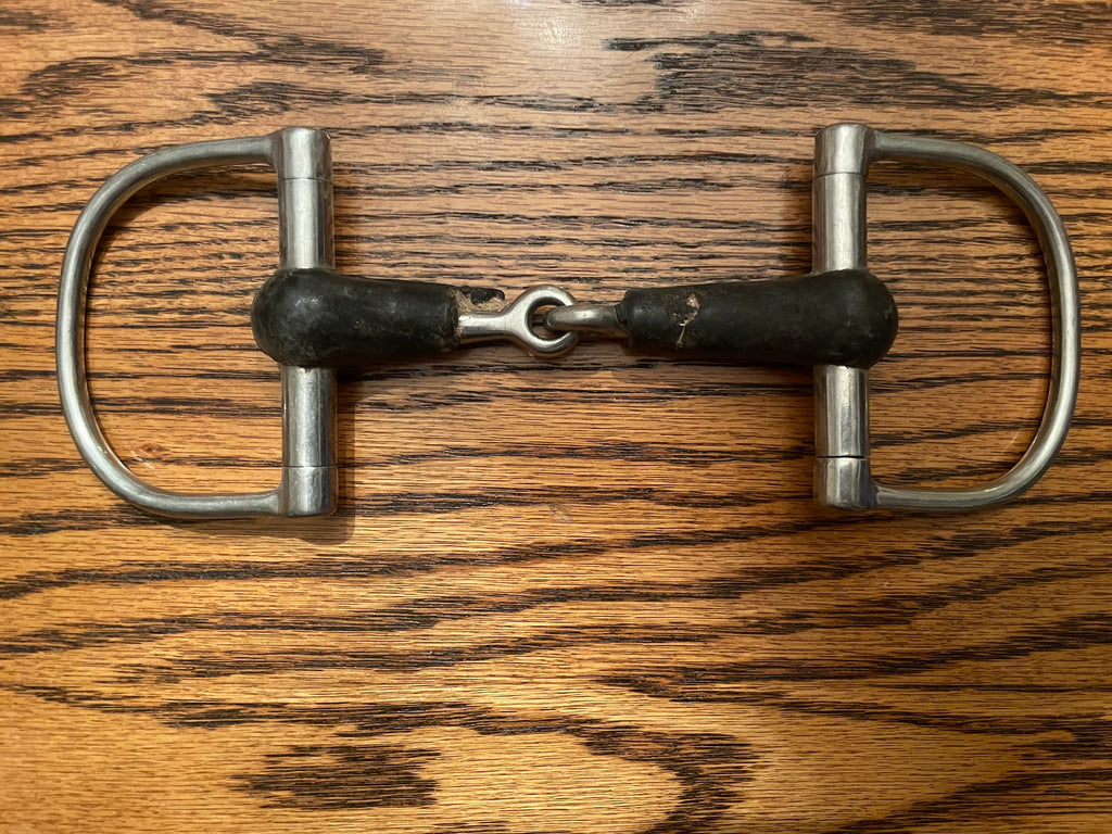 4.75” Rubber D Ring Snaffle